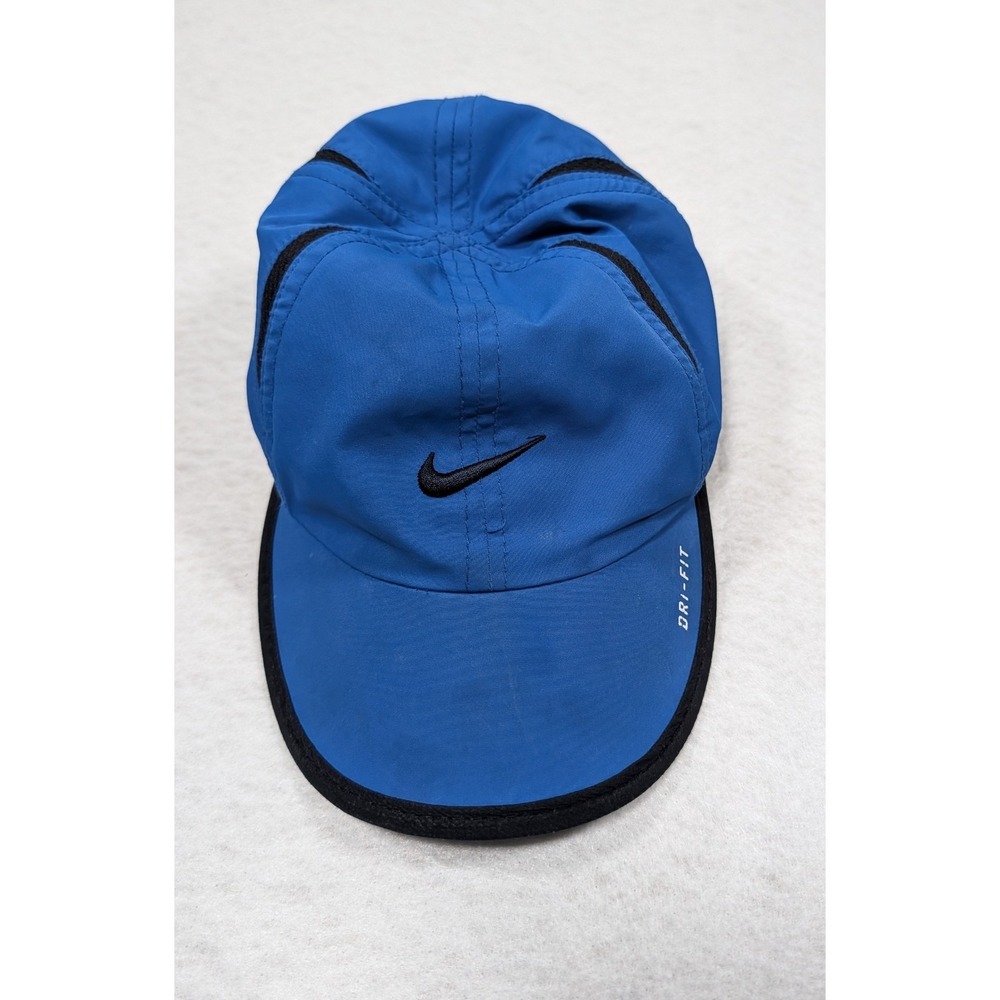 Nike Dri-FIT Toddler Hat Royal Blue Black Swoosh Athletic Baseball Cap 2435-787